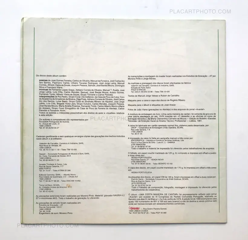 Uma certa maneira de cantar : Reforma agrária: unir, construir, vencer