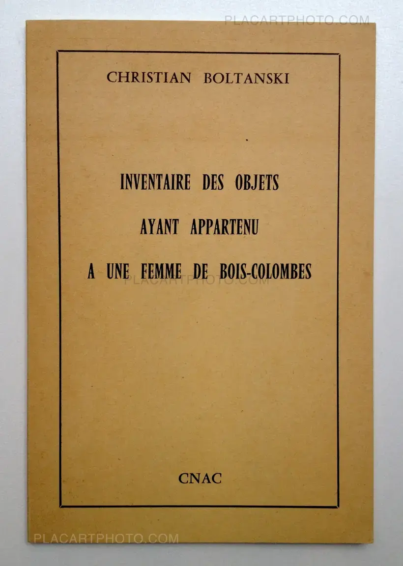 Inventaire des objets ayant appartenu à une femme de Bois-Colombes