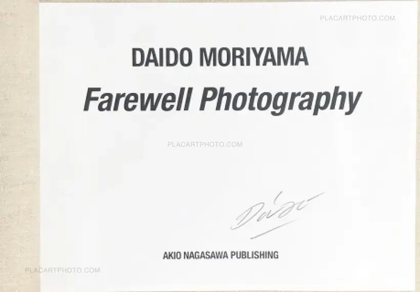 Farewell photography (signed)