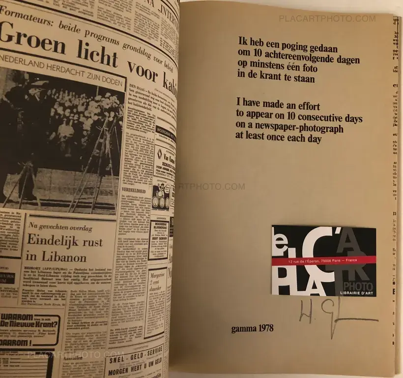 In de Krant (In the Newspaper) SIGNED!