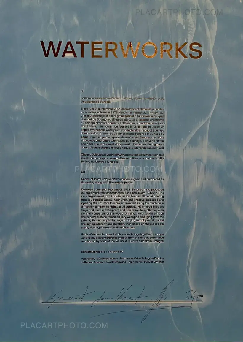 WATERWORKS (EDT OF 30 SIGNED)