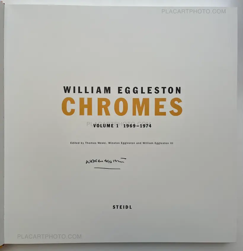 William Eggleston: Chromes (SIGNED)