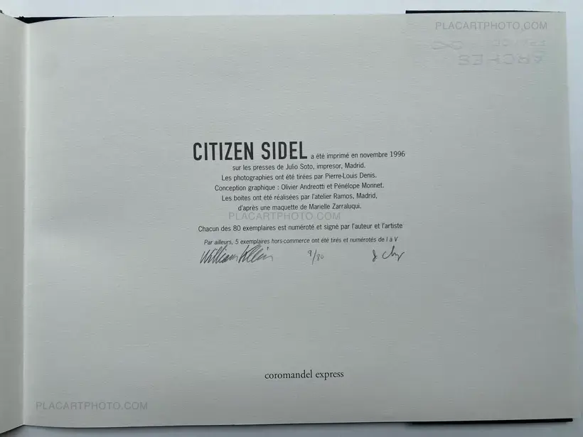 CITIZEN SIDEL (SIGNED EDT OF 80)
