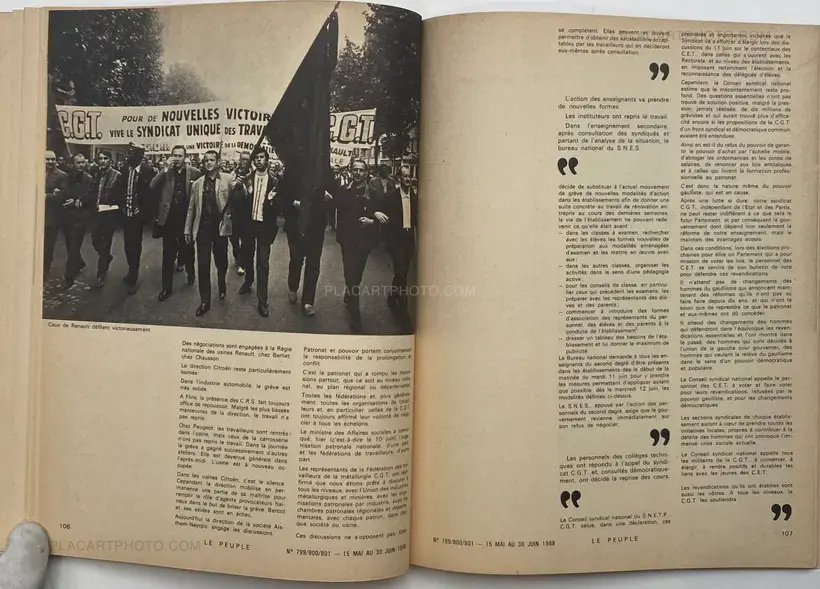 LE PEUPLE n°799/800/801 - la grève générale de mai 68