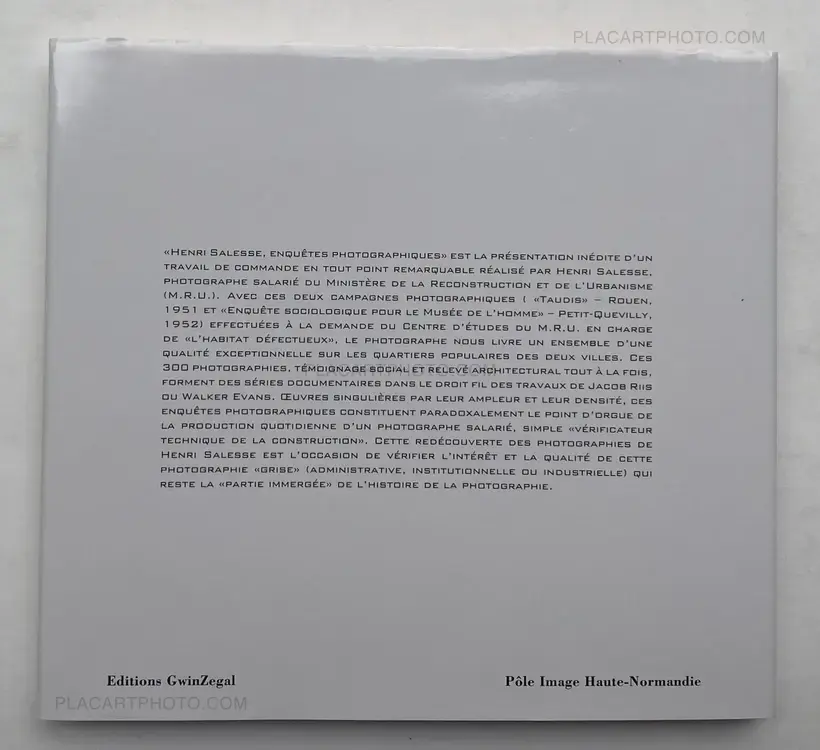 Henri Salesse. Enquêtes photographiques Rouen, 1951 et Petit-Quevilly, 1952