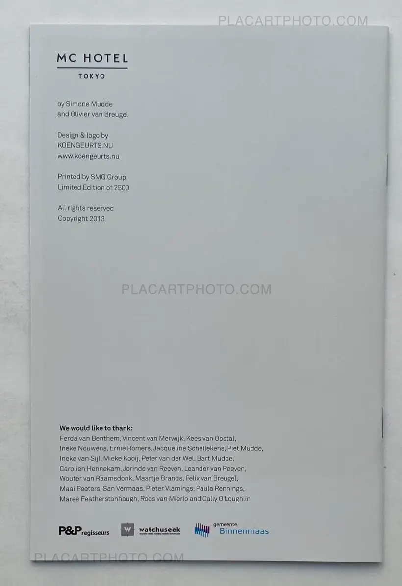 MC HOTEL Tokyo (with envelop)