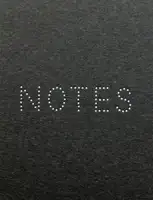 NOTES #2 (SIGNED AND NUMBERED, edt of 3)