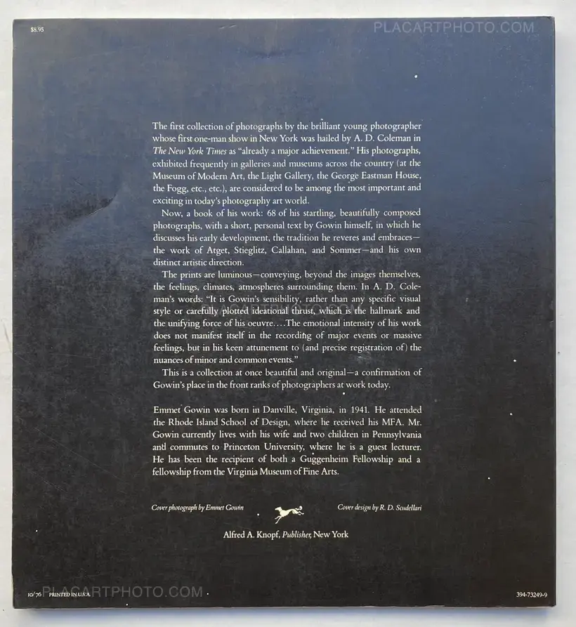 Emmet Gowin Photographs (FIRST EDITION)