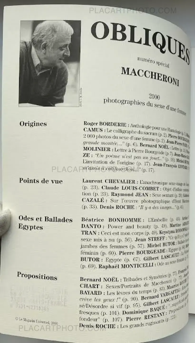 2000 photographies du sexe d'une femme (With 1 print, edt of 26)