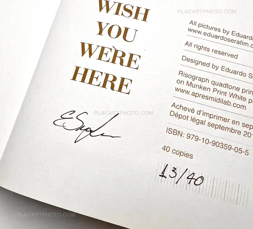 I wish you were here (Only 40 copies)